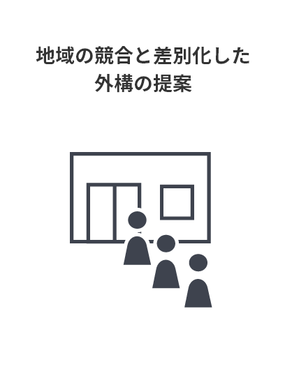 地域の競合と差別化した外構の提案